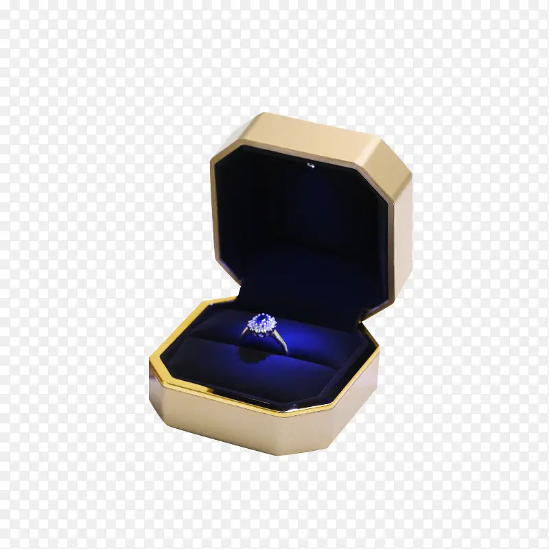 求婚戒指钻戒盒子