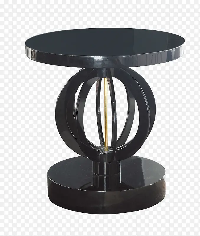 圆形小桌子黑色桌子