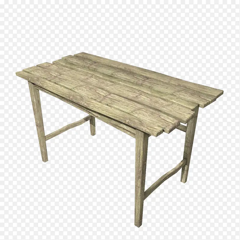 高脚棕色旧桌子