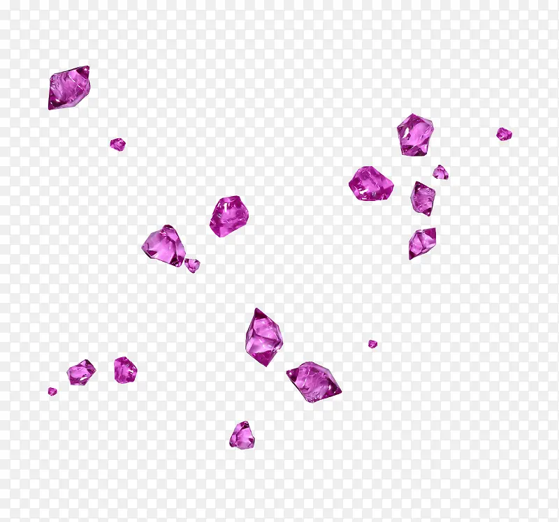 漂浮紫色水晶