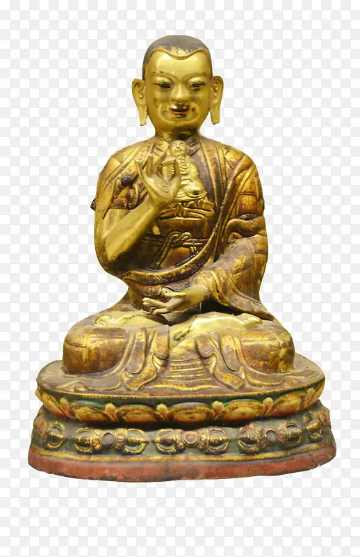 藏族金铜佛像