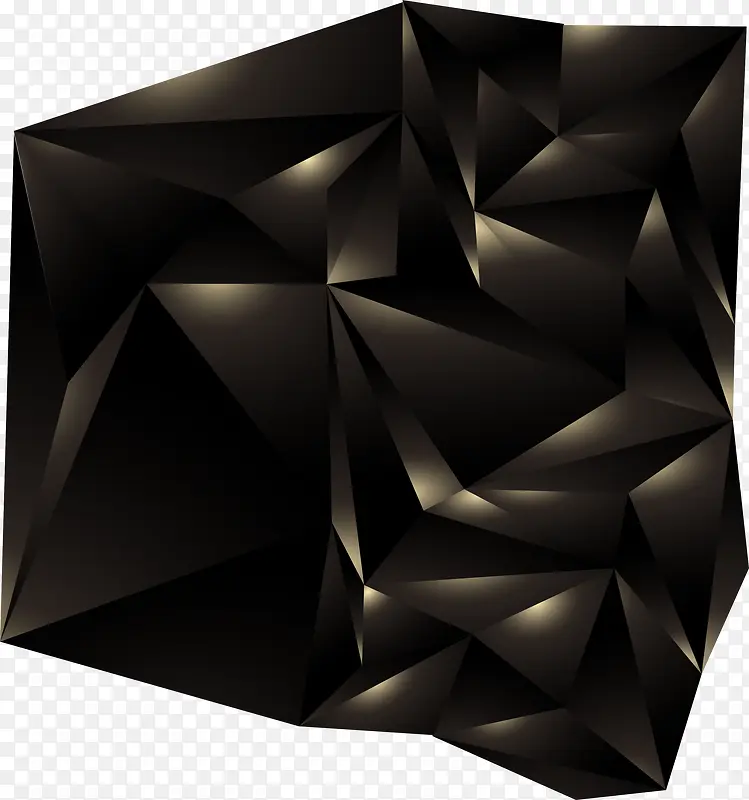 创意黑色几何体