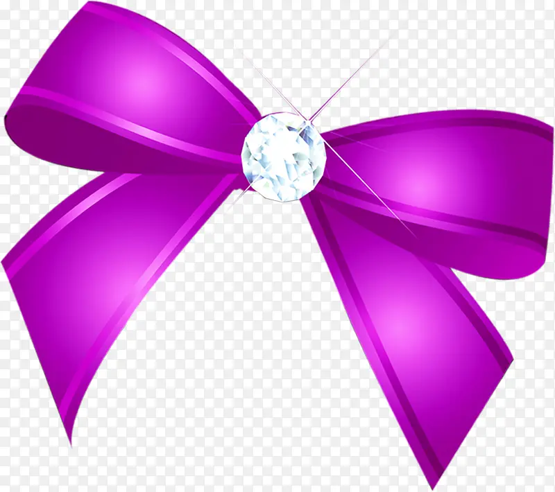 紫色蝴蝶结钻石中秋