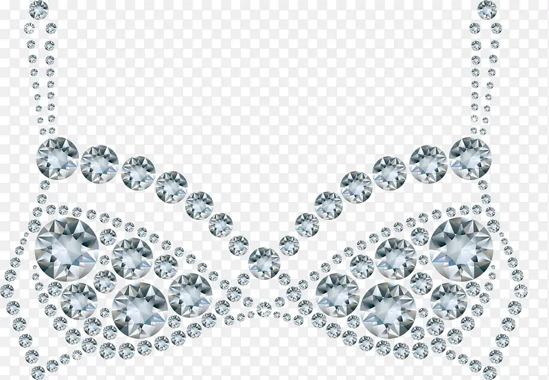 奢华钻石胸罩