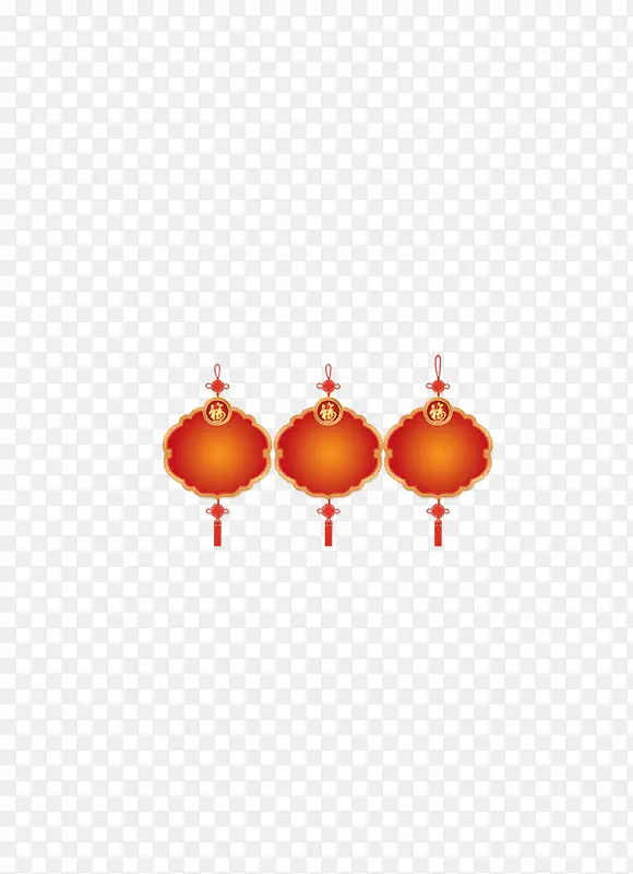 春节红灯笼装饰高清免抠图素材