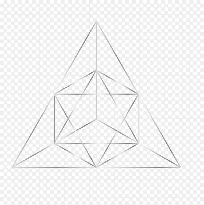 线条组成的三角形