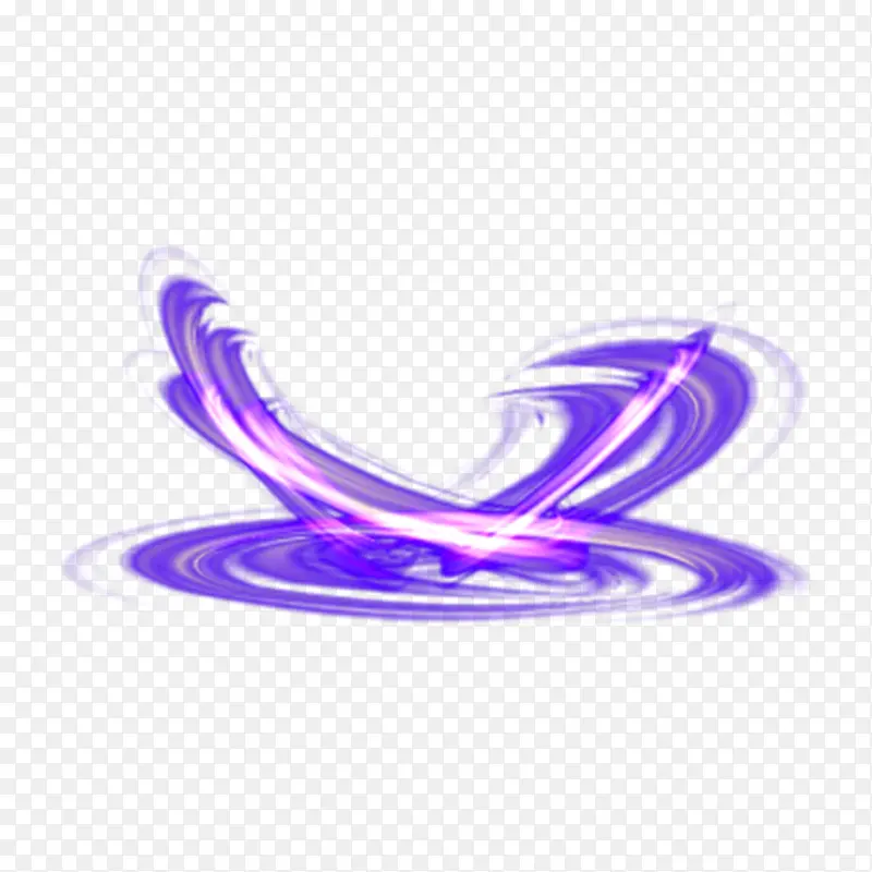 紫色弧形光效
