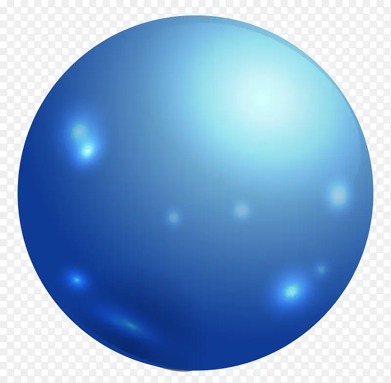 蓝色科技小圆球