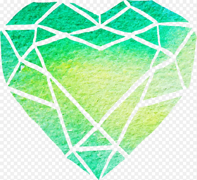 绿色矢量宝石图