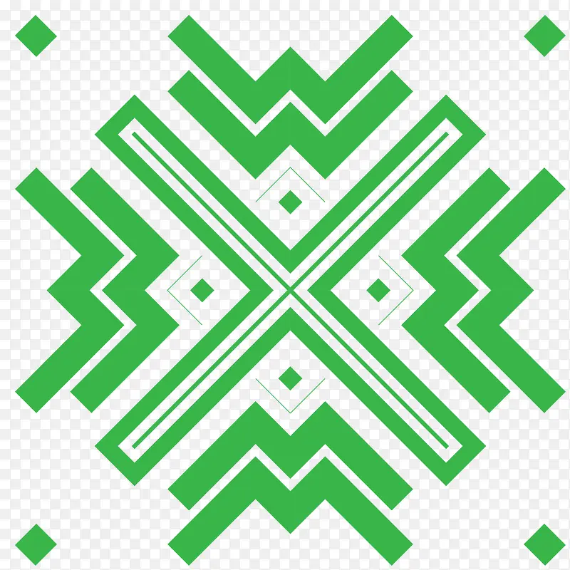 绿色创意几何图形