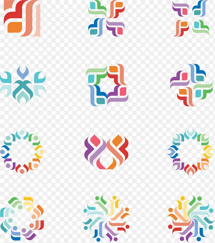 一组logo企业图标设计