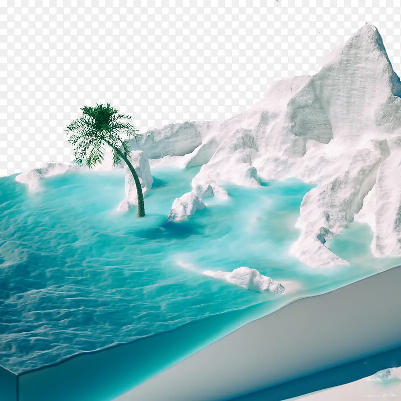 3D立体创意海洋生态模型
