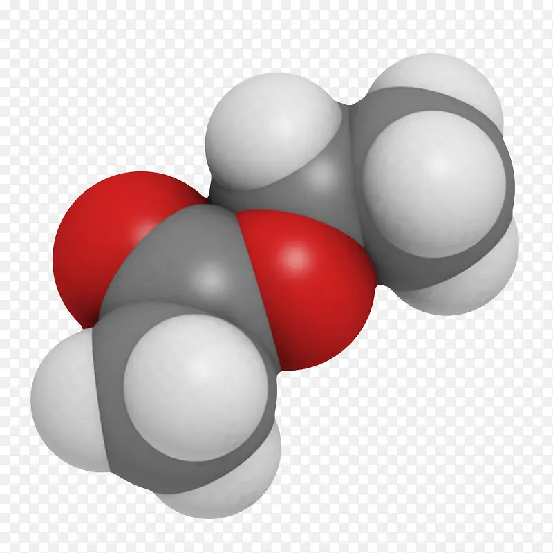 黑色乙酸乙酯分子形状素材
