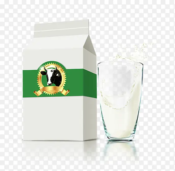 牛奶包装效果图PSD