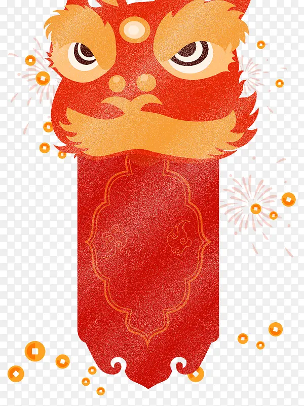 卡通舞狮醒狮狮子头