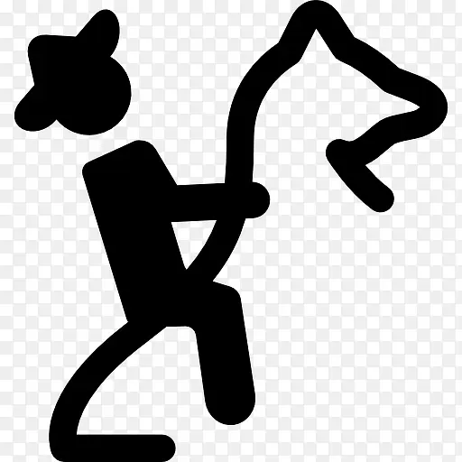 charreria multisport象征马和牛仔图标