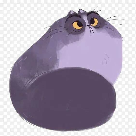 卡通肥胖小猫
