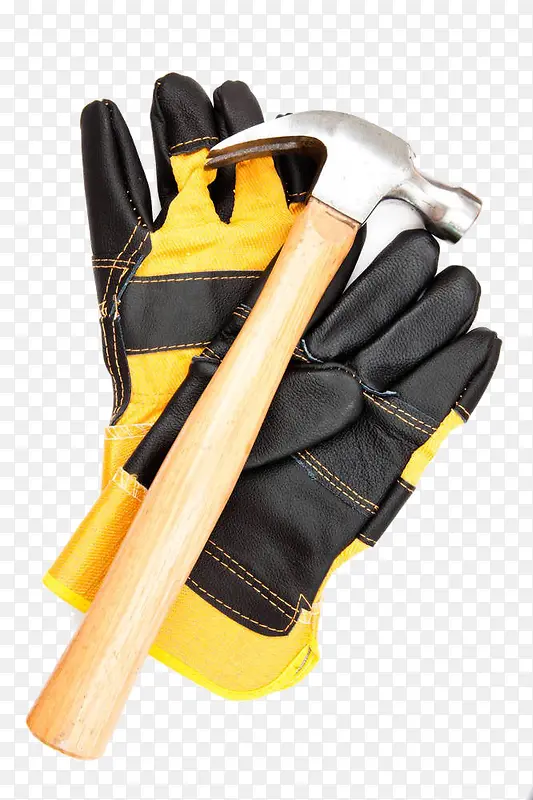 防护手套和锤子