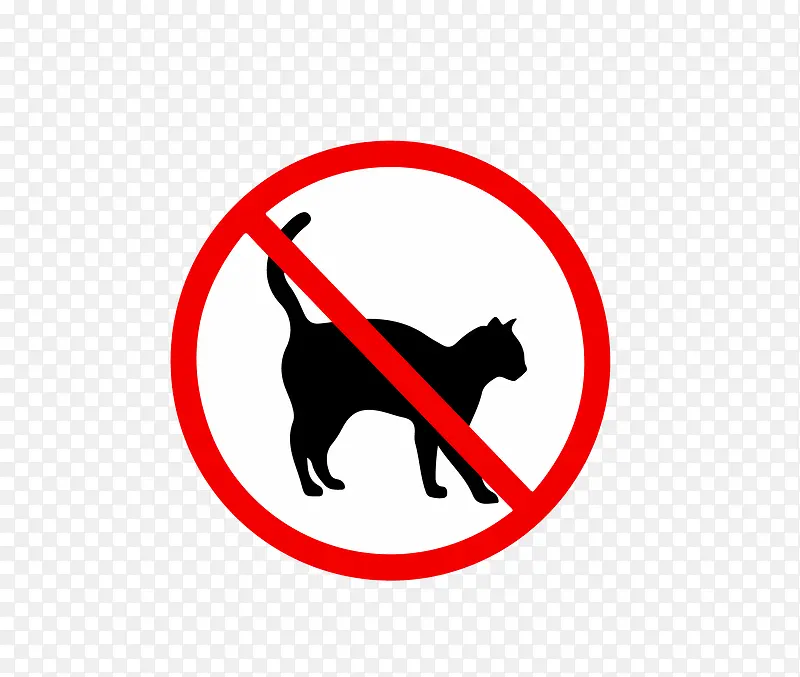 禁止猫通行图标