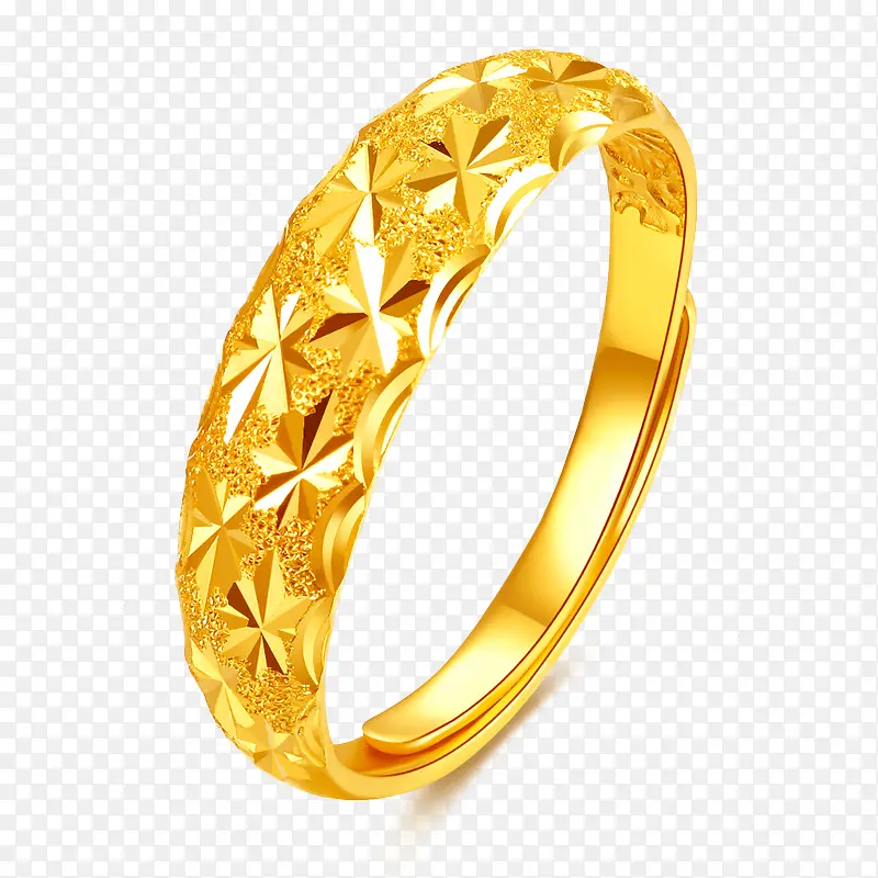 黄金指环戒指金饰品