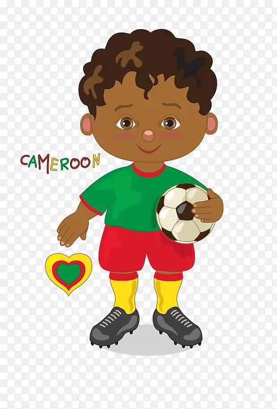 世界杯喀麦隆队卡通人物