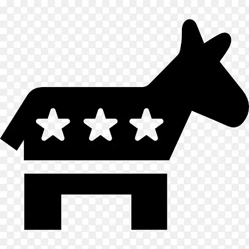 美国的政治象征民主党的驴图标