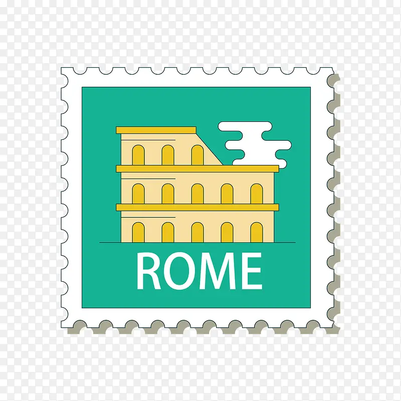 古罗马竞技场邮票