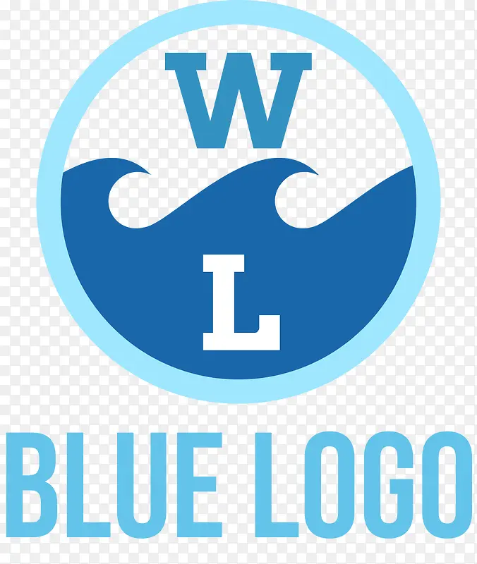 海浪标识logo设计