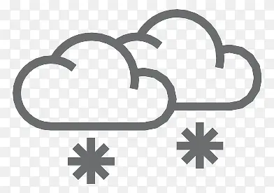 天气云雪Outline-icons