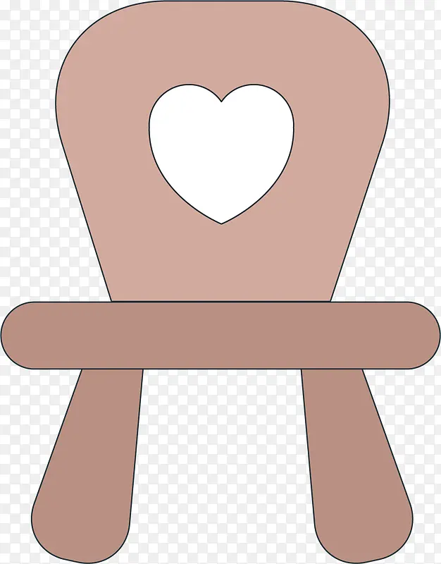 木质椅子设计图标