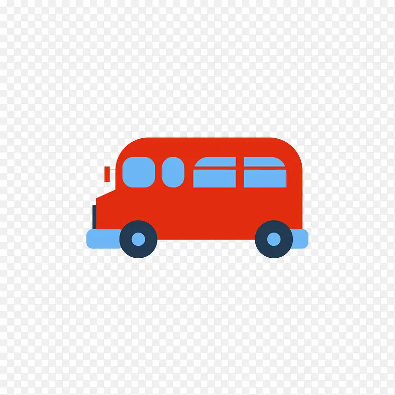 红色的公共汽车