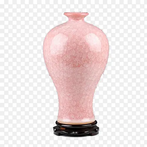 冰片裂纹釉花瓶装饰梅瓶