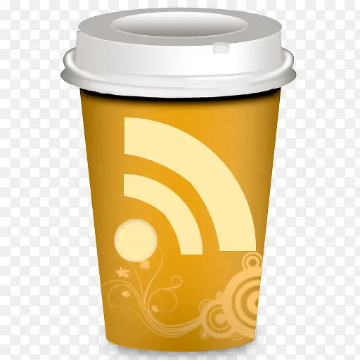 RSS咖啡杯外卖咖啡杯图标