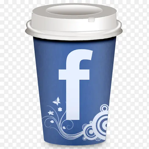 Facebook咖啡杯外卖咖啡杯图标