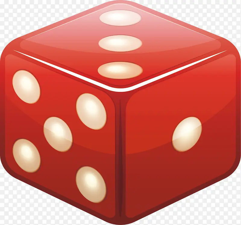 红色方块骰子
