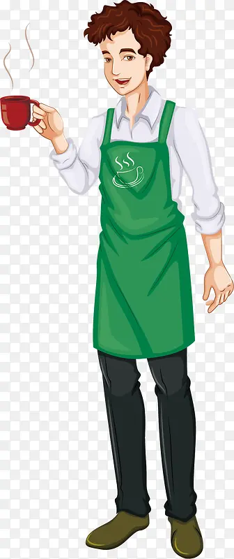 倒咖啡的人