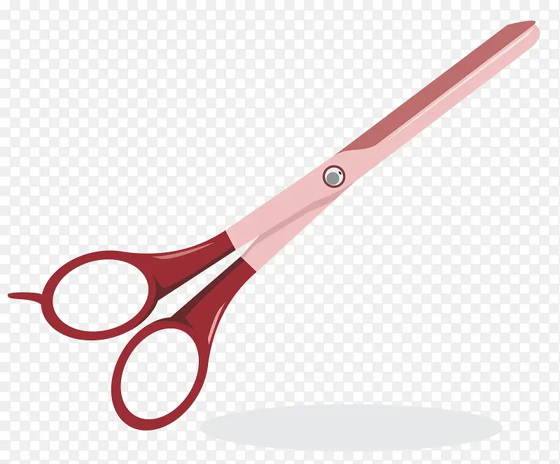 粉色剪刀矢量工具