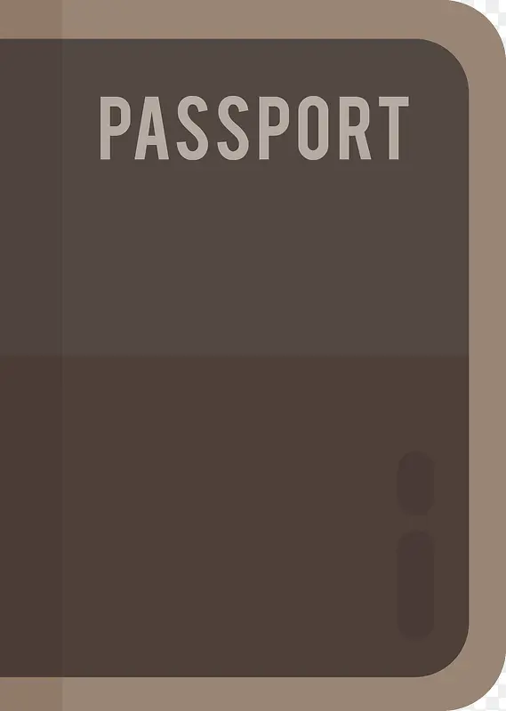 护照平面矢量图