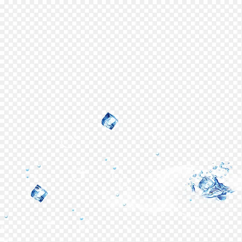 夏日的冰块冒烟的冰块