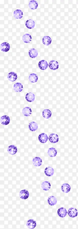 漂浮紫色水晶扣子