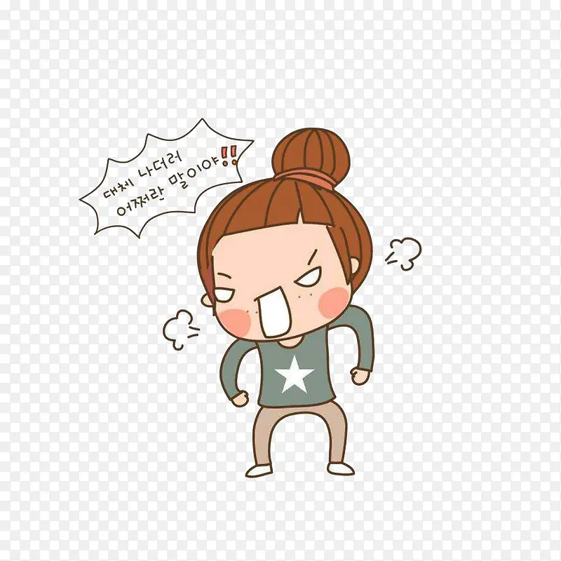 生气发火骂人的女孩PNG图片素材下载_图片编号ykwvwgjy-免抠素材网