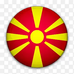 国旗马其顿对世界标志图标