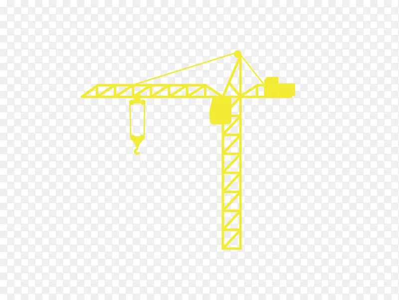 卡通建筑工地塔吊