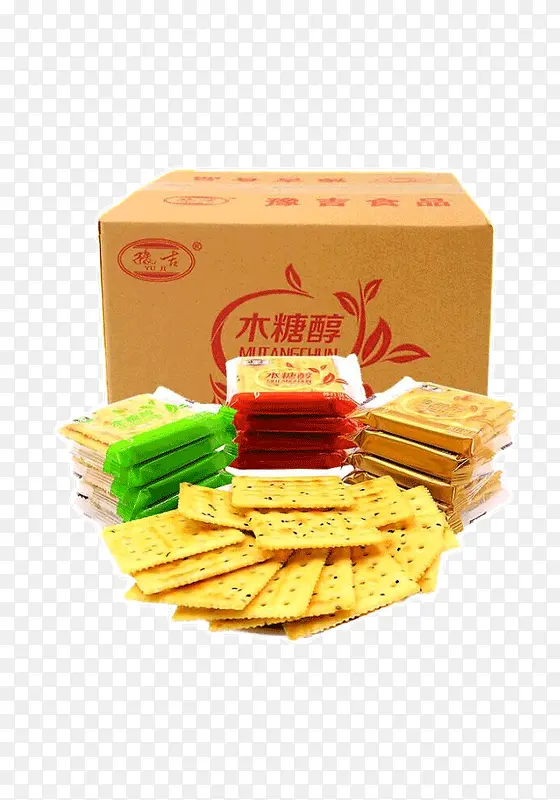 一箱饼干