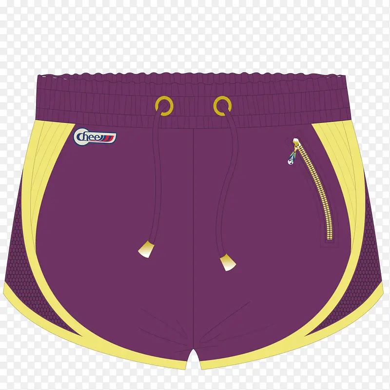 紫色泳裤