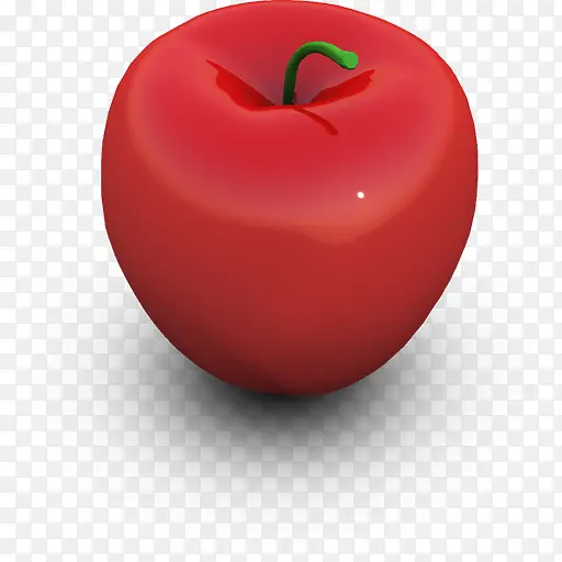 食物图标手绘 红苹果