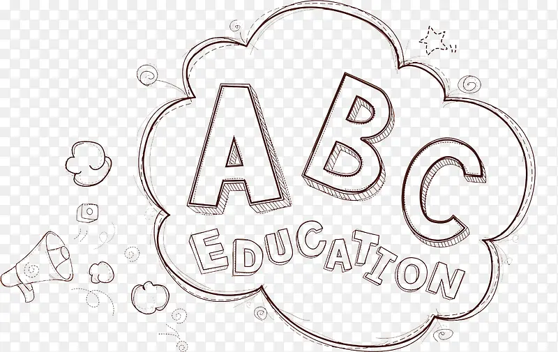 ABC教育英文艺术字