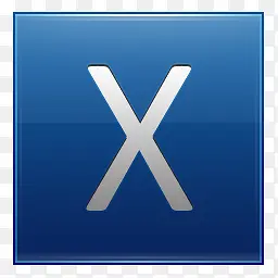 字母X蓝色图标PNG图片素材下载_图片编号ynawmmlq-免抠素材网