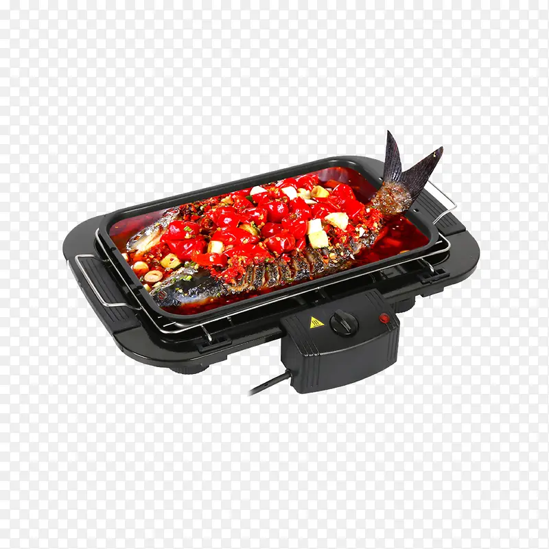 红色电烤机平面设计