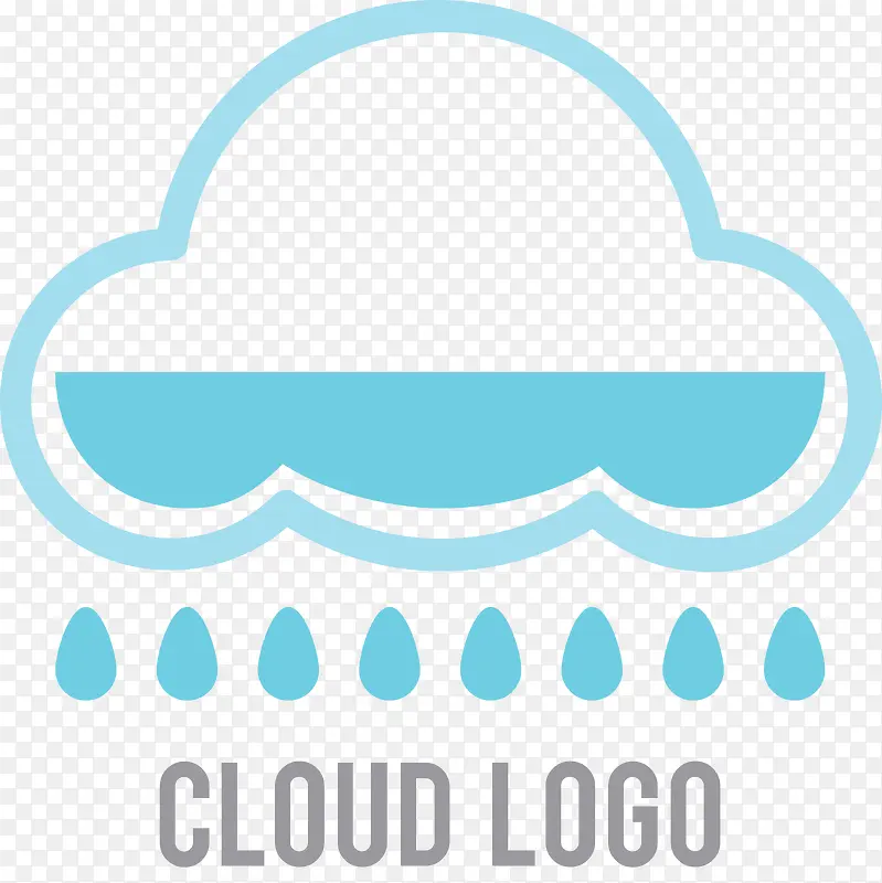 卡通云朵logo素材图
